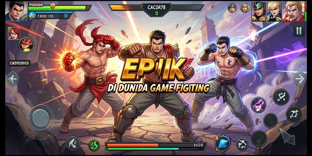 Tampilan gameplay menegangkan dalam pertarungan <strong>CACOR78</strong> yang mendebarkan.