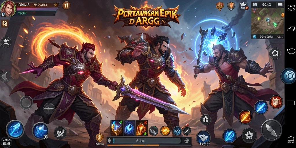 Tampilan gameplay ARPG yang seru dan penuh aksi.
