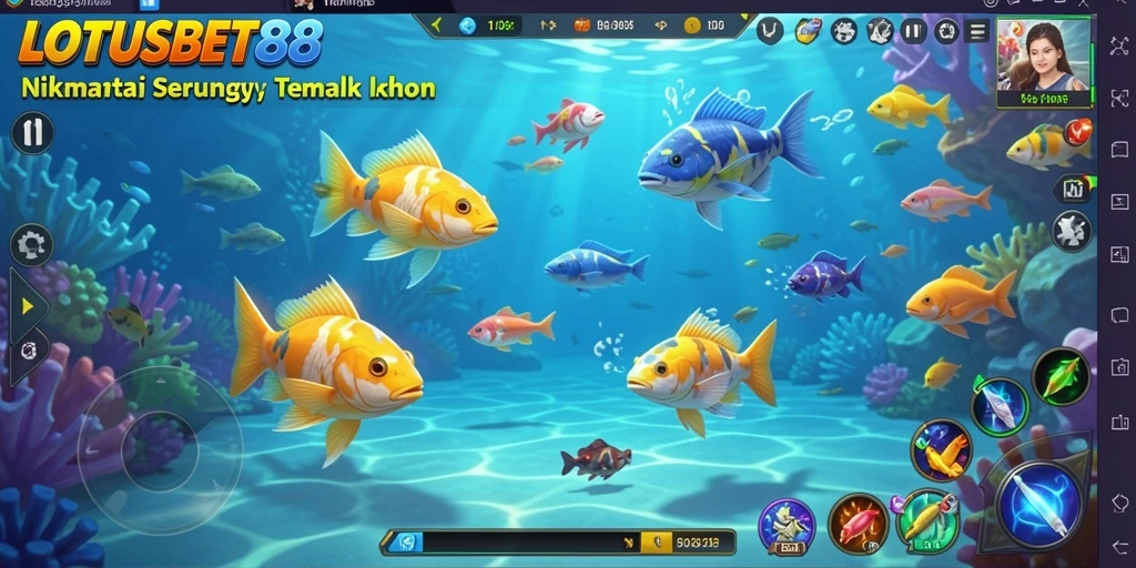 Gameplay seru dan menarik dalam LOTUSBET88 Tembak Ikan.