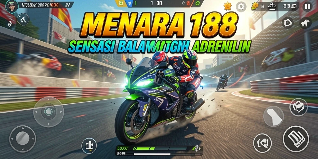 Gameplay seru balap motor di MENARA188, penuh aksi dan tantangan.